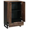 vidaXL Highboard Castanho 60 x 33 x 100 cm Madeira de mangueira maci&ccedil;a