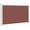 vidaXL Toldo lateral retr&aacute;til para p&aacute;tio 180x314 cm castanho