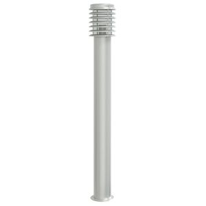 vidaXL Candeeiro de ch&atilde;o para exterior 110 cm a&ccedil;o inoxid&aacute;vel prateado