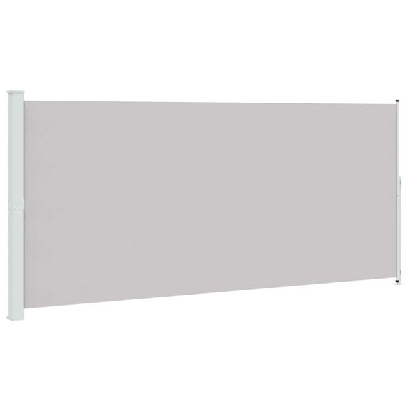vidaXL Toldo lateral retr&aacute;til para p&aacute;tio 220x500 cm cinzento