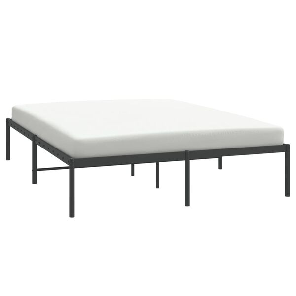 vidaXL Estrutura de cama 160x200 cm metal preto