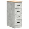 vidaXL Arm&aacute;rio de arruma&ccedil;&atilde;o de garagem bet&atilde;o cinzento 30x51x85 cm