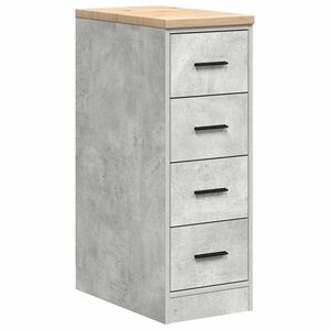 vidaXL Arm&aacute;rio de arruma&ccedil;&atilde;o de garagem bet&atilde;o cinzento 30x51x85 cm