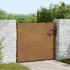 vidaXL Port&atilde;o de jardim 85x125 cm a&ccedil;o corten