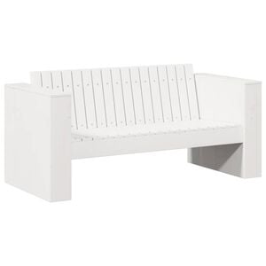 vidaXL Sof&aacute; de jardim Branco 134 x 60 x 62 cm