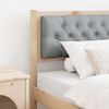 vidaXL Cabeceira Marrom e cinza claro 90 cm Madeira de pinho maci&ccedil;a