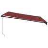 vidaXL Toldo retr&aacute;til manual com luzes LED 400x350 cm bord&ocirc;
