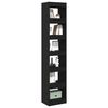 vidaXL Gabinete de Livros Carvalho Preto 40 x 30 x 198 cm