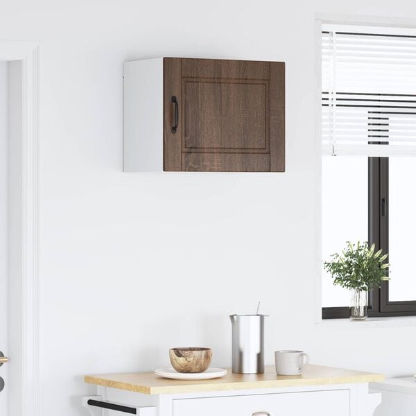 vidaXL Arm&aacute;rio de Cozinha com porta Carvalho Marrom 50 x 31 x 40 cm