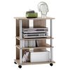 FMD M&oacute;vel para TV/HI-Fi com 3 compartimentos 65x40x79,2 cm carvalho
