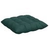 vidaXL Almofadas de Assento 2 pcs Verde Escuro 40 x 40 x 6 cm tecido