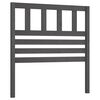 vidaXL Cabeceira de cama 96x4x100 cm pinho maci&ccedil;o cinzento