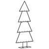 vidaXL Árvore de Natal para decoração 90 cm metal preto