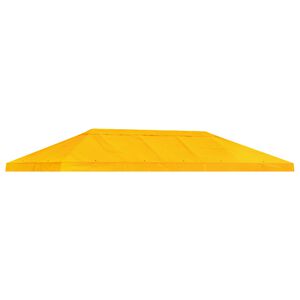 vidaXL Capa de Cobertura de Gazebo 6 x 3 m Amarelo Poli&eacute;ster 190
