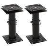 vidaXL 2 pcs pedestal p/ banco de barco ajust&aacute;vel girat&oacute;rio a 360&deg; a&ccedil;o