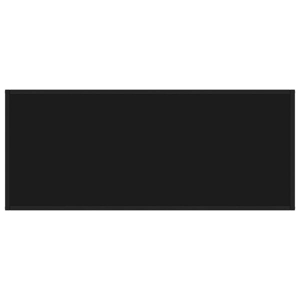 vidaXL Mesa de centro 120x50x35 cm vidro preto