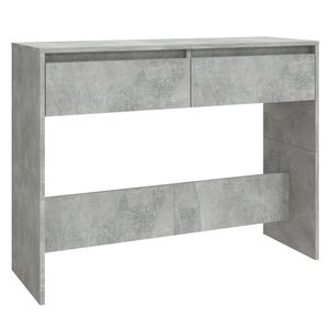 vidaXL Mesa consola 100x35x76,5 cm derivados madeira cinzento-cimento