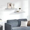 vidaXL Prateleiras de parede 2 pcs 60x23,5x3,8cm MDF cinzento-cimento