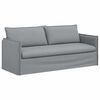vidaXL Sof&aacute; 2 pcs Cinzento-claro 196 x 82 x 85 cm tecido