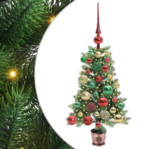 vidaXL &Aacute;rvore de Natal com 150 LEDs com suporte Verde 65 cm PE