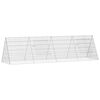vidaXL Gaiola para galinhas Prateado 215 x 55 x 55 cm A&ccedil;o Galvanizado