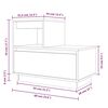 vidaXL Mesa de cabeceira 60x34x51 cm madeira de pinho maci&ccedil;a branco