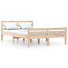 vidaXL Estrutura de cama sem colch&atilde;o 140x200 cm madeira maci&ccedil;a