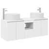 vidaXL Conjunto de Arm&aacute;rios para Banheiro 3 unid. Branco