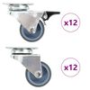 vidaXL 24 pcs rodas girat&oacute;rias duplas 50 mm