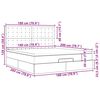 vidaXL Estrutura de cama otomana com colch&atilde;o 180x200cm castanho escuro