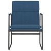 vidaXL Cadeira lounge 55x64x80 cm tecido azul