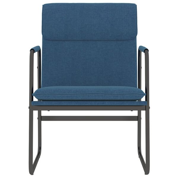vidaXL Cadeira lounge 55x64x80 cm tecido azul