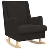 vidaXL Cadeira de baloi&ccedil;o Preto 62 x 80 x 85 cm Boucl&eacute;