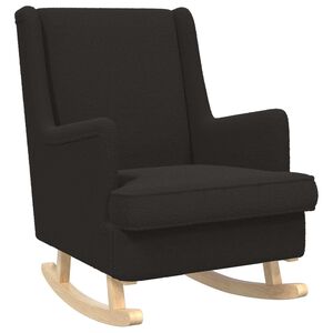vidaXL Cadeira de baloi&ccedil;o Preto 62 x 80 x 85 cm Boucl&eacute;