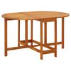 vidaXL Mesa de jardim 130x90x72 cm madeira de ac&aacute;cia maci&ccedil;a