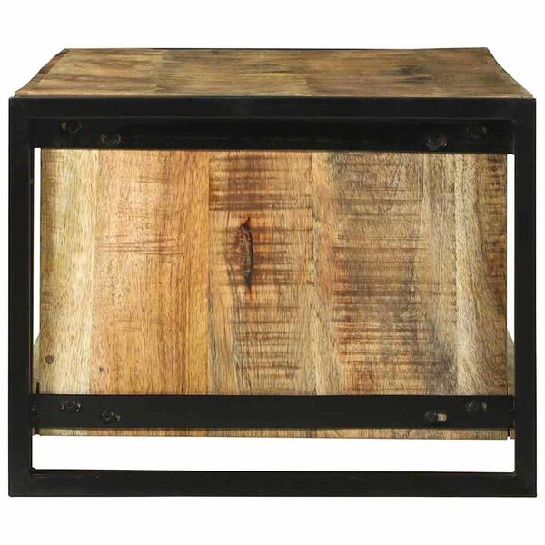 vidaXL Mesa de centro 120 x 50 x 38 cm Madeira de manga maci&ccedil;a