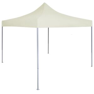 vidaXL Tenda dobr&aacute;vel profissional para festas 2x2 m a&ccedil;o creme