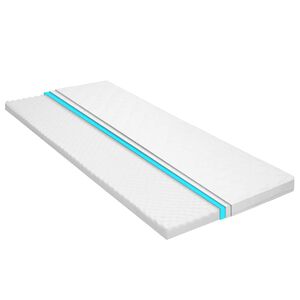 vidaXL Sobrecolch&atilde;o 80x200 cm perfil estilo ovo em espuma fria 6 cm