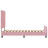 vidaXL Cama Box com cabeceira Rosa 80 x 200 cm Veludo