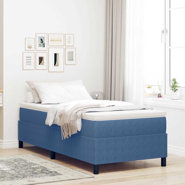 vidaXL Estrado de cama plataforma Azul 90 x 200 cm