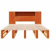 vidaXL Cama com estante sem colch&atilde;o 140x200 cm madeira maci&ccedil;a