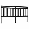 vidaXL Cabeceira de cama 206x4x100 cm pinho maci&ccedil;o preto