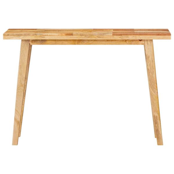 vidaXL Mesa de Jantar Natural 100 x 35 x 75 cm Madeira de manga maci&ccedil;a