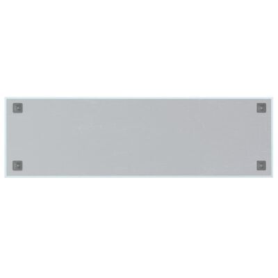vidaXL Quadro magnético de parede 100x30 cm vidro temperado branco