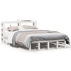 vidaXL Cama sem colch&atilde;o 150x200 cm madeira de pinho maci&ccedil;a branco