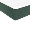 vidaXL Colch&atilde;o de molas ensacadas firmeza m&eacute;dia 80x220x20 cm veludo verde-escuro
