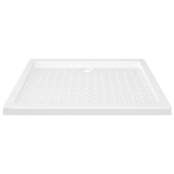 vidaXL Base de chuveiro com pontos 90x70x4 cm ABS branco