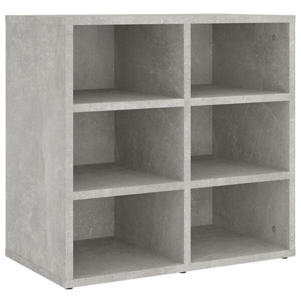 vidaXL Sapateira 2 pcs 52,5x30x50 cm Concreto Cinza