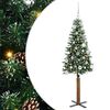vidaXL &Aacute;rvore de Natal Slim com 150 LEDs com suporte Verde 150 cm