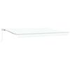 vidaXL Toldo retr&aacute;til Branco 450 x 300 x 165 cm Poli&eacute;ster e Alum&iacute;nio